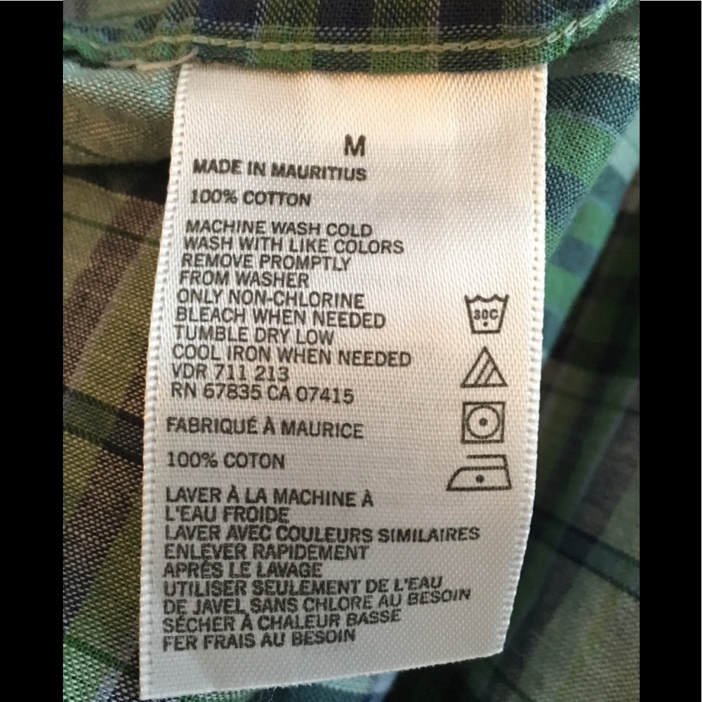 Nautica Classic fit Men’s Plaid Shirt Size Medium - Picture 3 of 8
